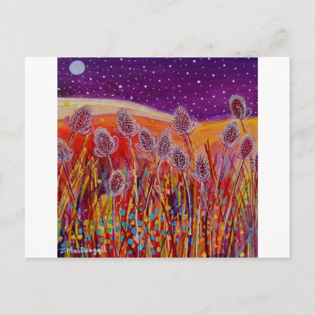 Autumn Teasels Postcard (Front)
