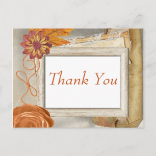 Autumn Thank You Postcard