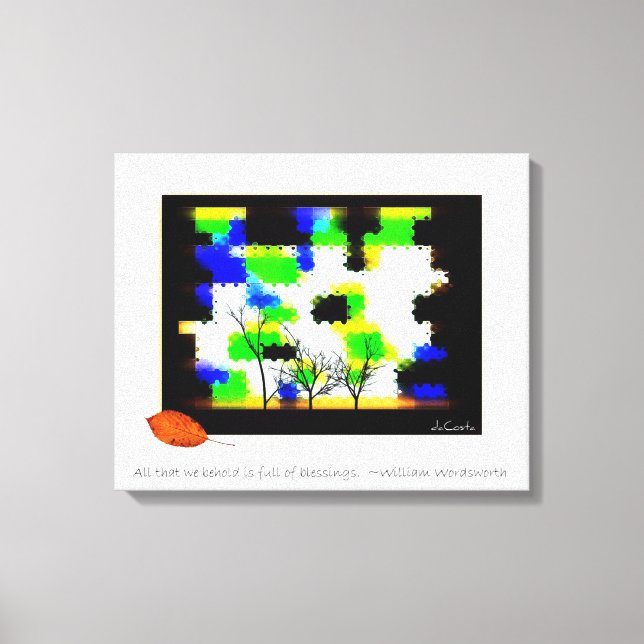 Autumn Thanks Canvas Print (Front)