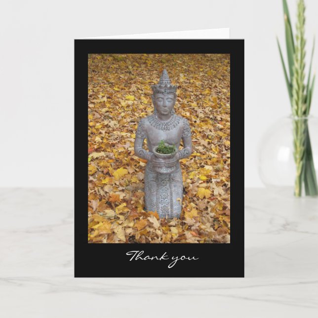 Autumn Thanks Thank You Card (Front)