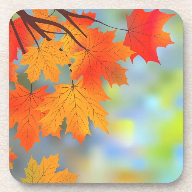 Autumn Thanksgiving Coasters (set of 4) (Front)