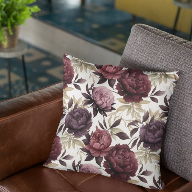  Autumn Thanksgiving  Halloween Purple Flowers  Cushion (Creator Uploaded)