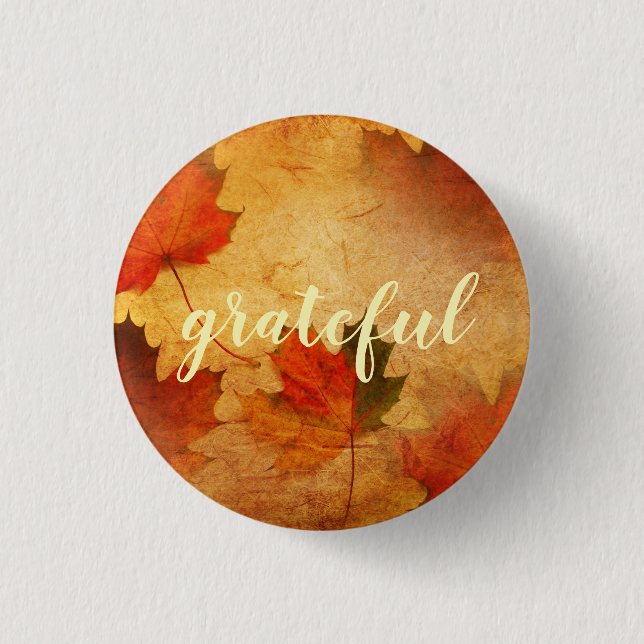 Autumn Thanksgiving Holiday Custom 3 Cm Round Badge (Front)