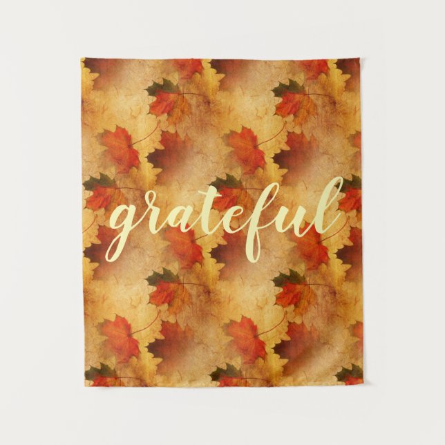 Autumn Thanksgiving Holiday Custom Tapestry (Front)