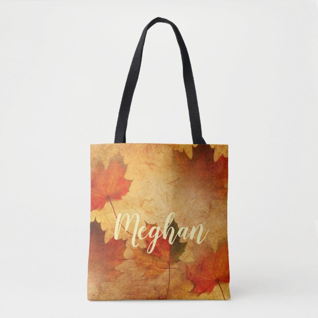 Autumn Thanksgiving Holiday Custom Tote Bag (Front)