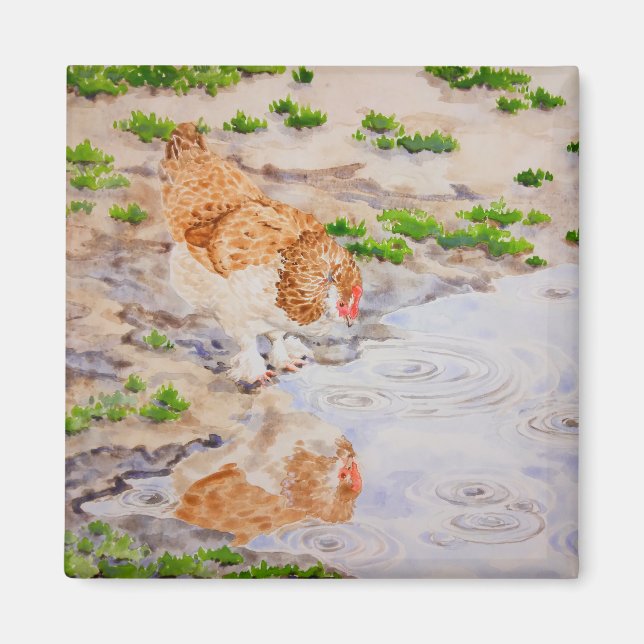 Autumn the Chicken Magnet (Front)