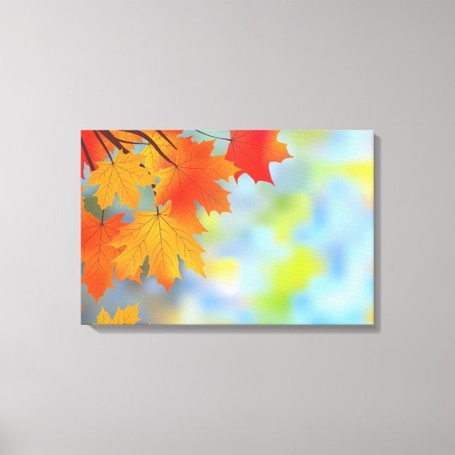 Autumn Theme Beautiful Wrapped Canvas (Front)