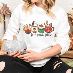 AUTUMN THEMED COFFEE LOVER FALL SWEET FALL SWEATSHIRT
