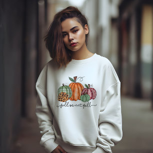 AUTUMN THEMED FALL SWEET FALL PUMPKIN SWEATSHIRT