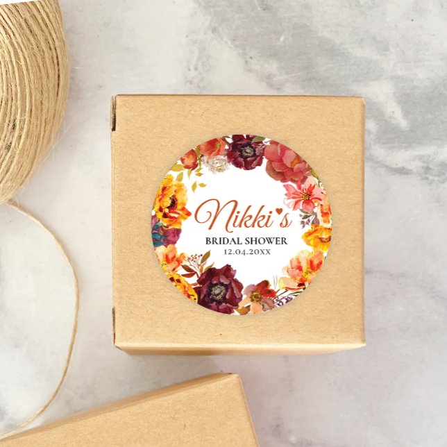 Autumn themed Favor Sticker (Creator Uploaded)