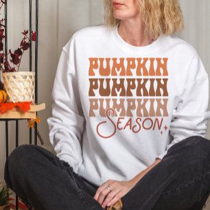AUTUMN THEMED GROOVY FALL PUMPKIN SEASON SWEATSHIRT
