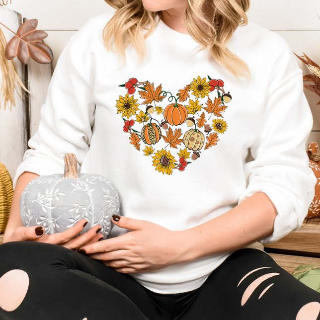 AUTUMN THEMED HEART FULL OF FALL SWEATSHIRT (Creator Uploaded)