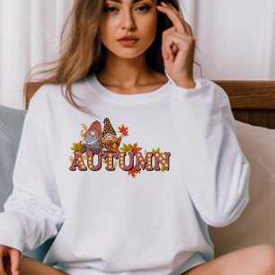 AUTUMN THEMED RETRO GROOVY AUTUMN GNOMES SWEATSHIRT
