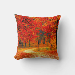 Autumn throw pillow. "16x16" two sided design. cushion