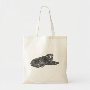 Autumn Tote with Manga Dot Dog Design Bag