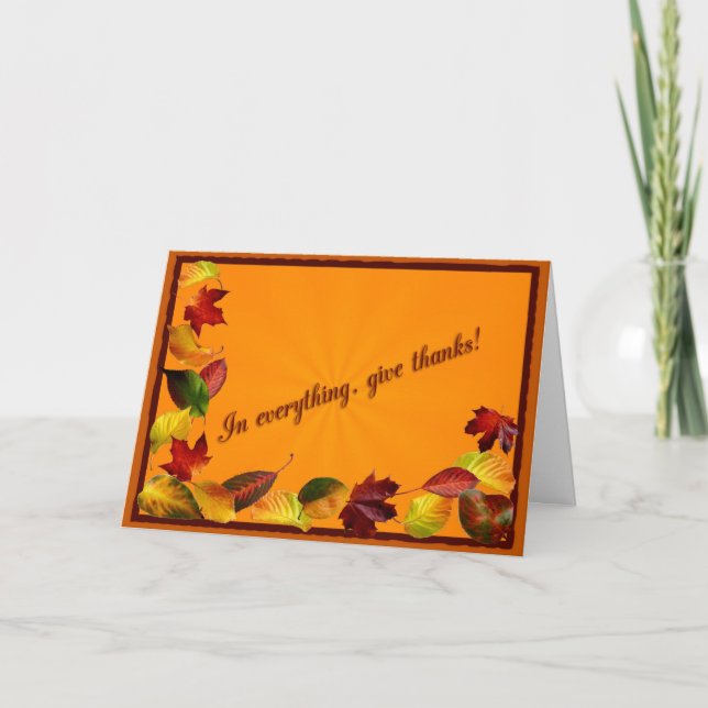 Autumn trail holiday card (Front)