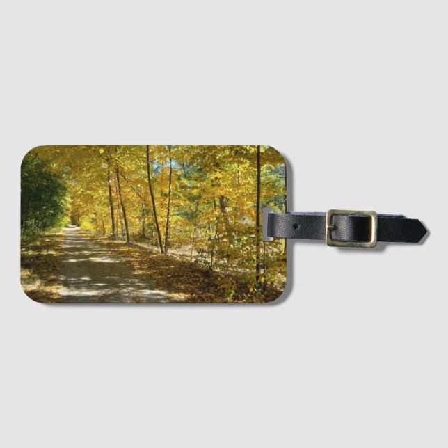 Autumn Trail Luggage Tag (Front Horizontal)
