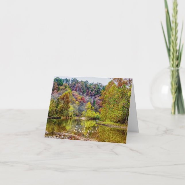 Autumn Tranquillity Thank You Card (Front)
