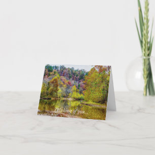 Autumn Tranquillity Thinking Of You Card