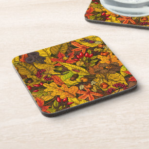 Autumn treasures coaster