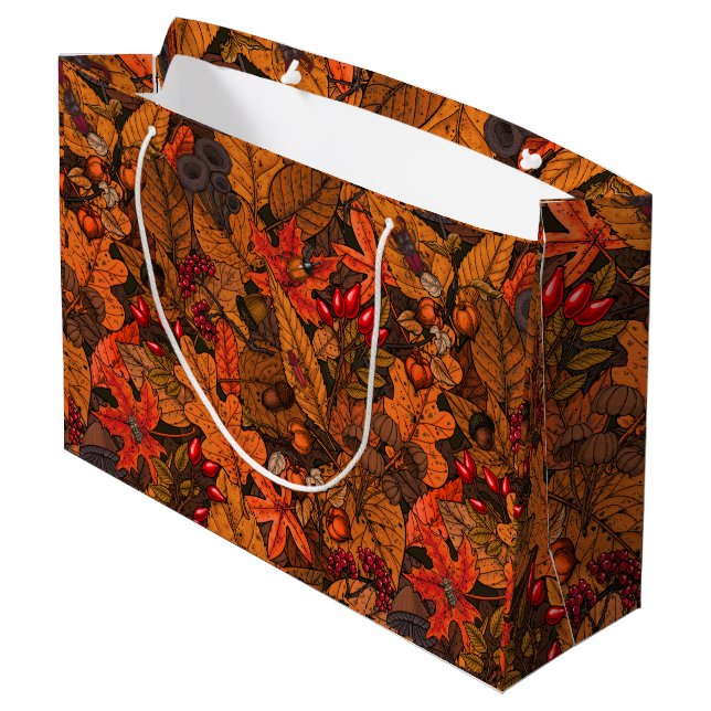 Autumn treasures large gift bag (Back Angled)
