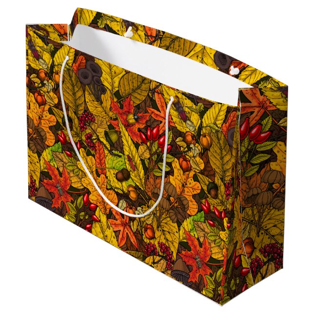 Autumn treasures large gift bag (Back Angled)
