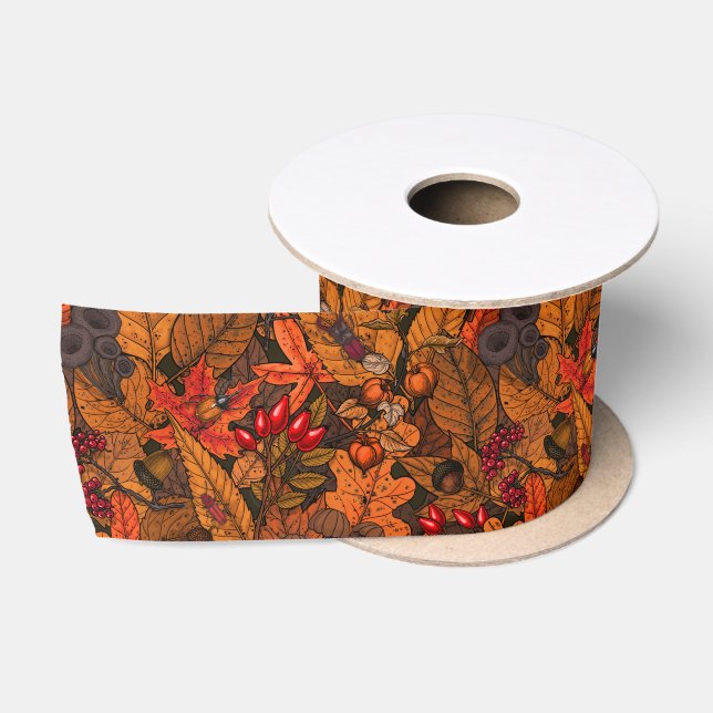 Autumn treasures satin ribbon (Spool)