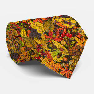 Autumn treasures tie