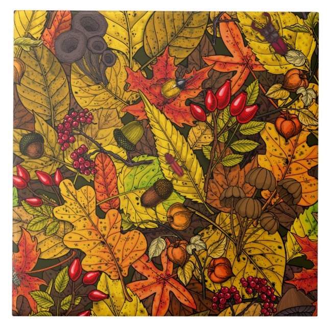 Autumn treasures tile (Front)