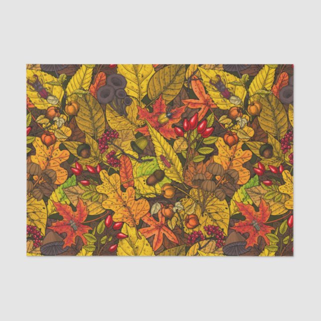 Autumn treasures tissue paper (Front)