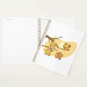 Autumn Tree Branch Spiral Planner