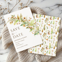 Autumn Tree Branches Leaves Fall Save The Date