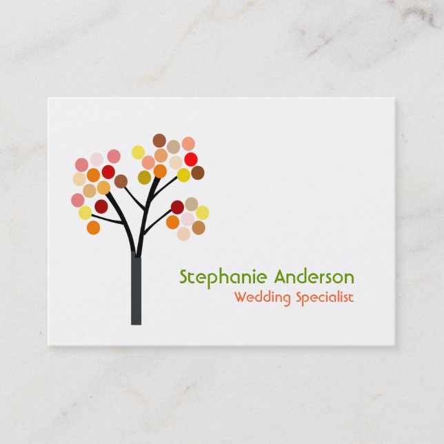 Autumn Tree Business Card (Front)