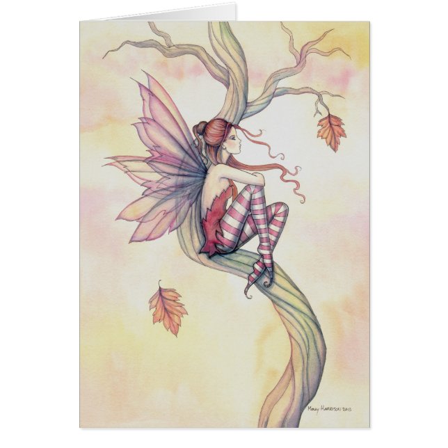 Autumn Tree Fairy Fantasy Art by Molly Harrison (Front)