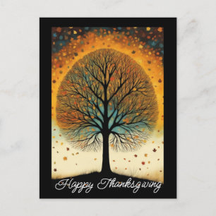 Autumn Tree Fine Art Holiday Thanksgiving Postcard
