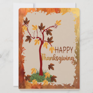 Autumn Tree Holiday Card