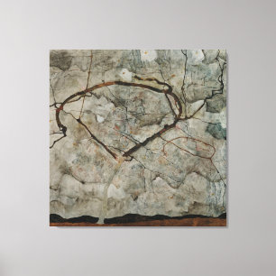 Autumn Tree in Movement by Egon Schiele Canvas Print