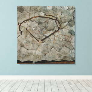 Autumn Tree in Movement by Egon Schiele Canvas Print