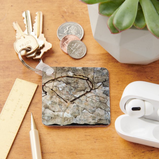 Autumn Tree in Movement by Egon Schiele Key Ring (Desk)