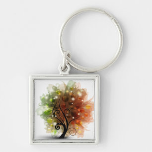 Autumn Tree Key Ring