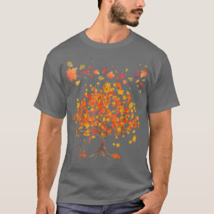 Autumn Tree Leaves Nature Forest Fall65 T-Shirt