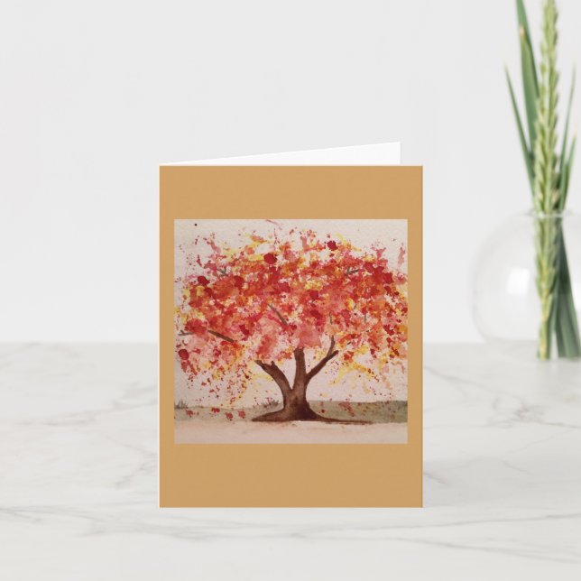 Autumn Tree Note Cards (Front)