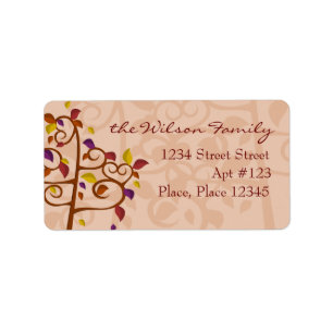 Autumn Tree of Delight Label