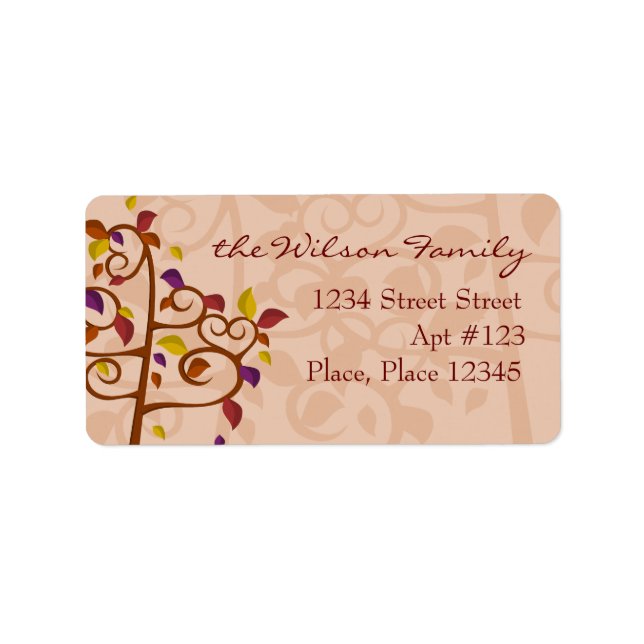 Autumn Tree of Delight Label (Front)