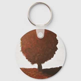 Autumn Tree Painting Key Ring