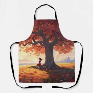 Autumn Tree Prayer Girl Apron