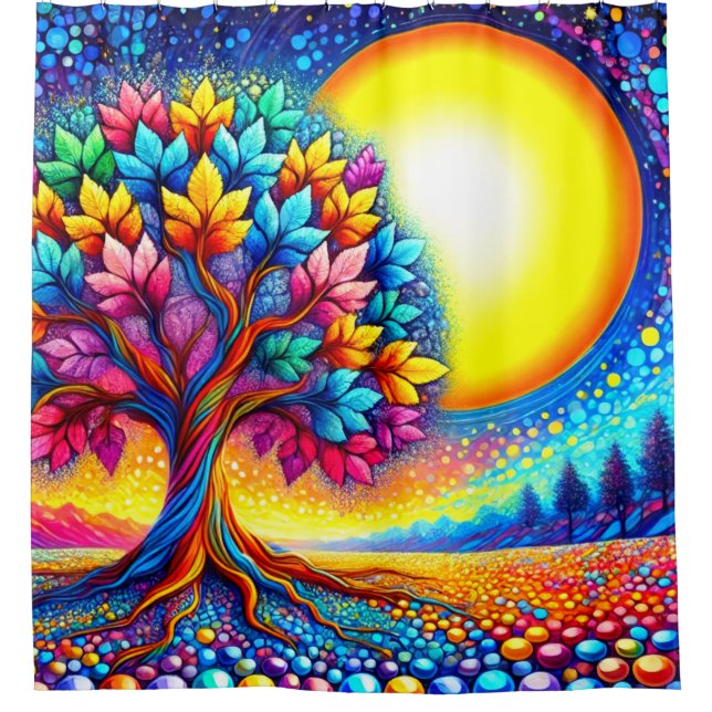 Autumn Tree Shower Curtain (Front)