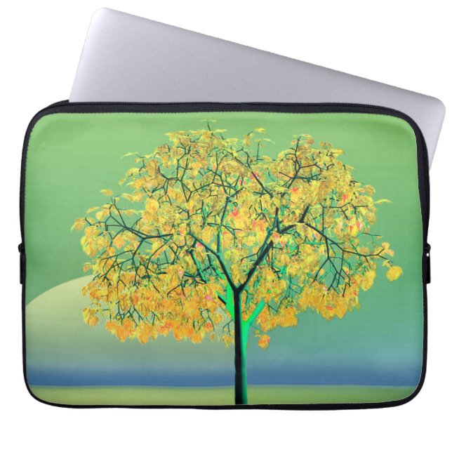 Autumn Tree Sunset Electronics Bag (Front)