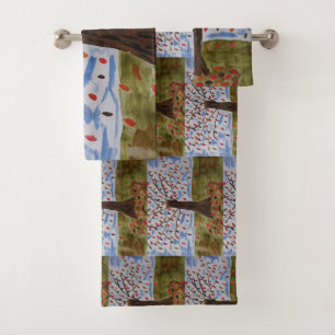 Autumn Tree Towel Set