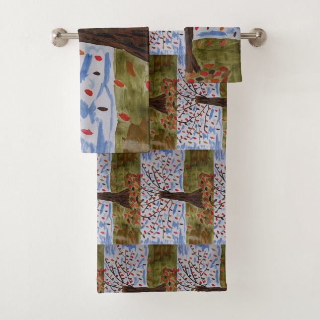 Autumn Tree Towel Set (Insitu)